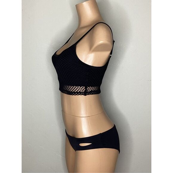 New. Robin Piccone black net bikini. Small . Retails $214 - Picture 5 of 7